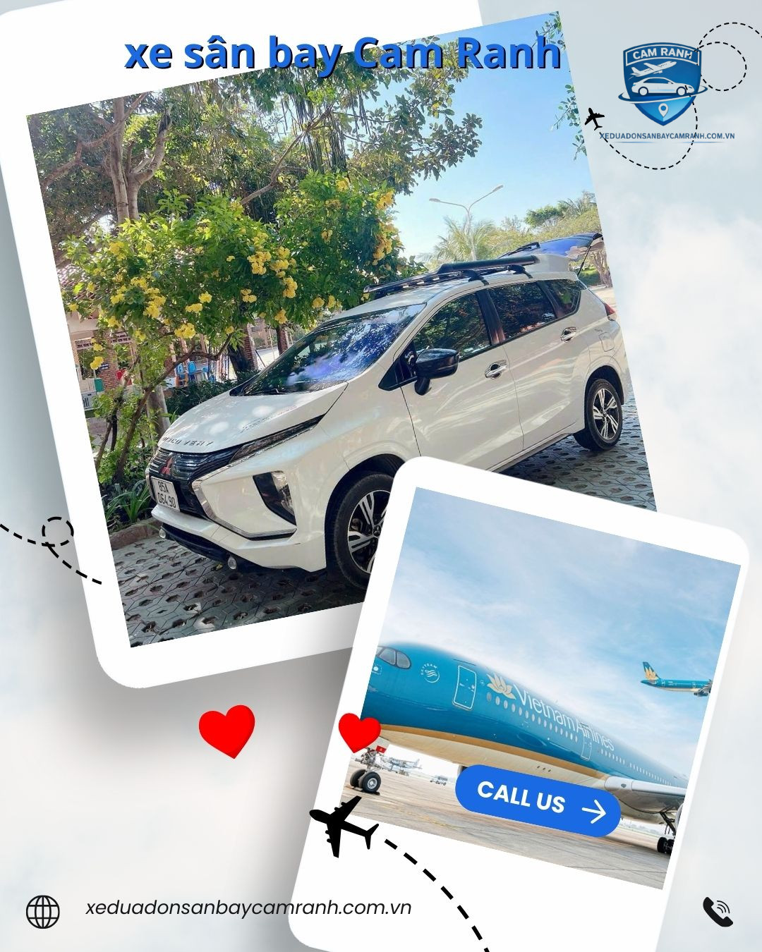 xe đưa đón sân bay Cam Ranh luôn đồng hành với khách trên mọi chặng đường