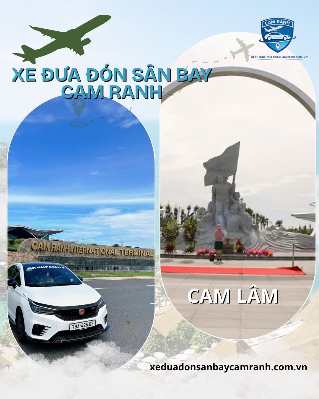 dịch vụ xe sân bay Cam Ranh đi Cam Lâm