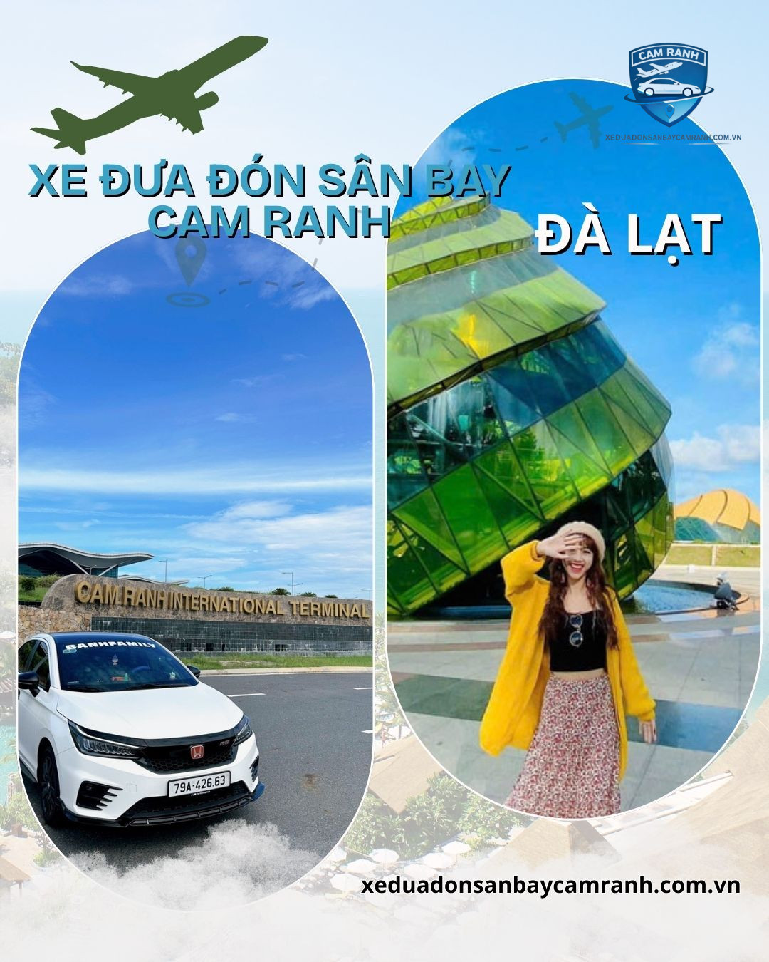 dịch vụ xe sân bay Cam Ranh đi Đà Lạt