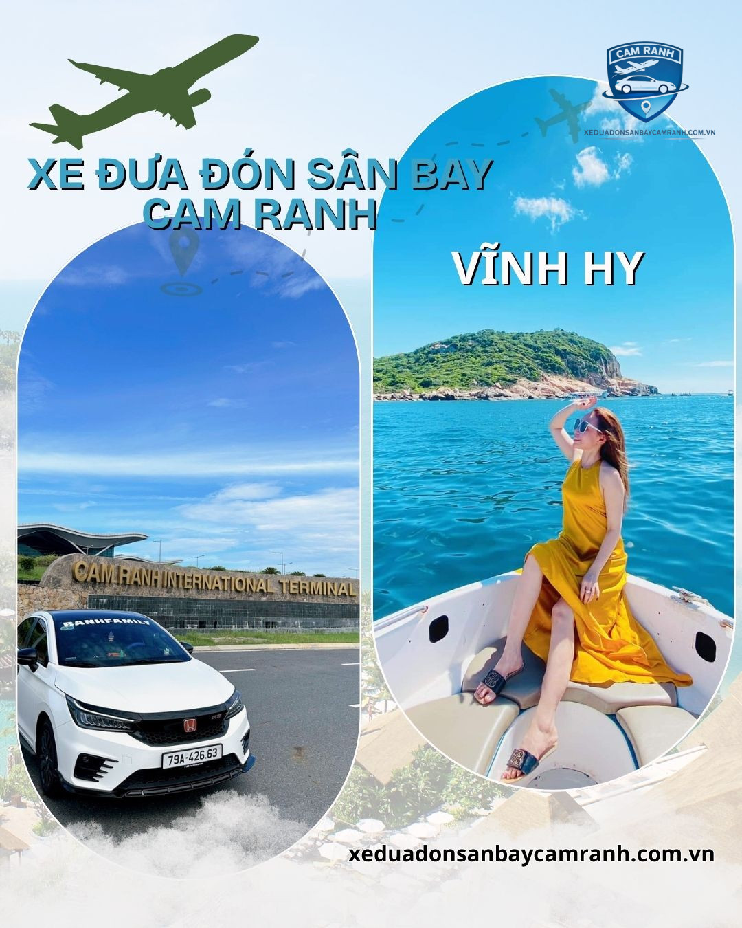 dịch vụ xe sân bay Cam Ranh đi Vĩnh Hy