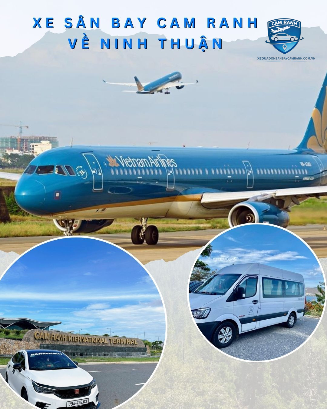 dịch vụ xe sân bay Cam Ranh Phan Rang giá rẻ luôn sẵn sàng đưa đón